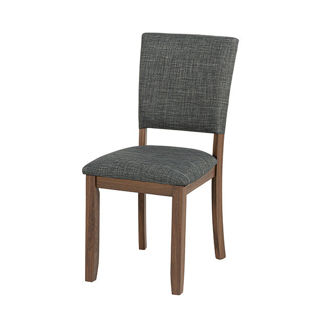 Oberto Side Chair, Walnut/Gray