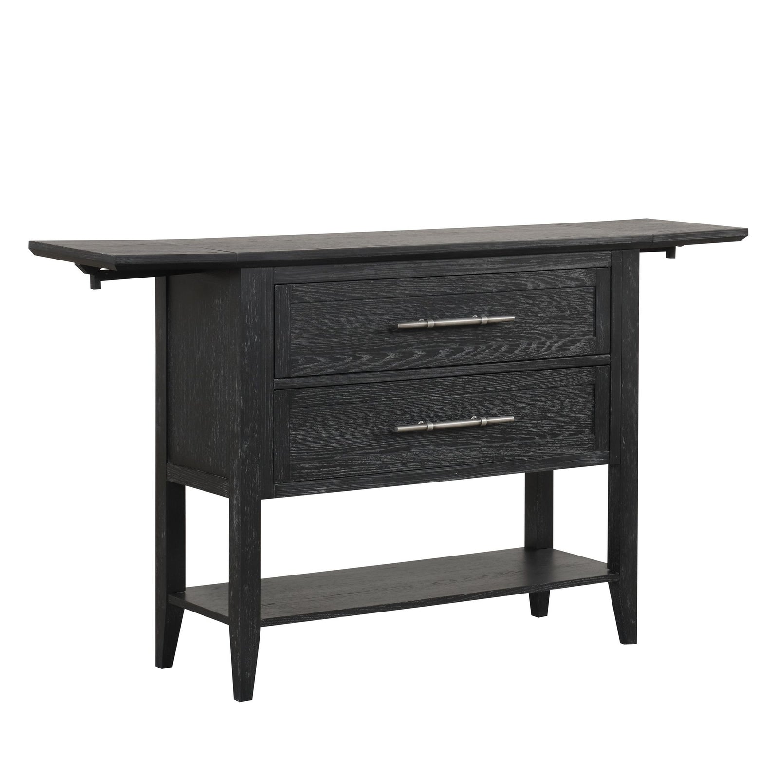 Sable Crest Drop Leaf Server-Black