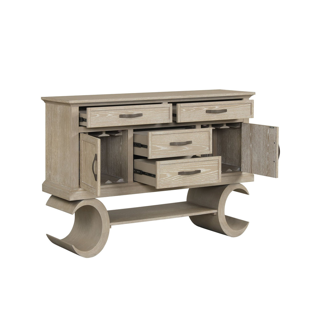 Gwendolyn Server-Cerused Taupe