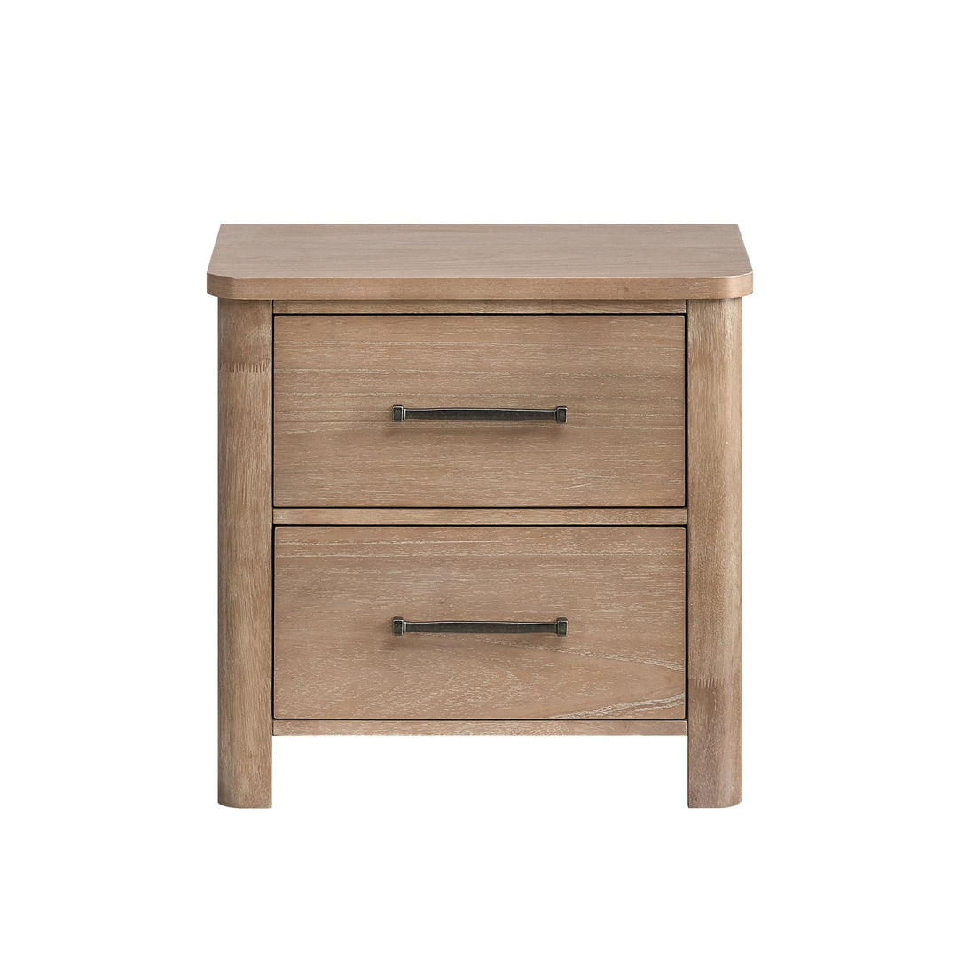 Anika 2 Drawer Nightstand-Natural
