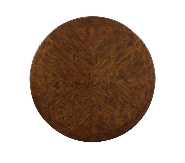 Gia 5 Pc 42" Round Counter Dining Table &amp; 4 Chairs-Brown