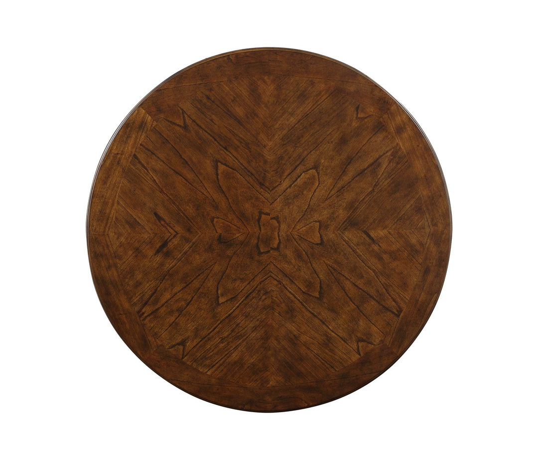 Gia 5 Pc 42" Round Counter Dining Table & 4 Chairs-Brown