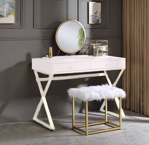 Adao Vanity Mirror & Stool – view 2