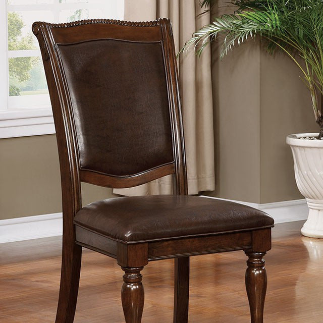 Alpena Side Chair, Brown Cherry/Espresso
