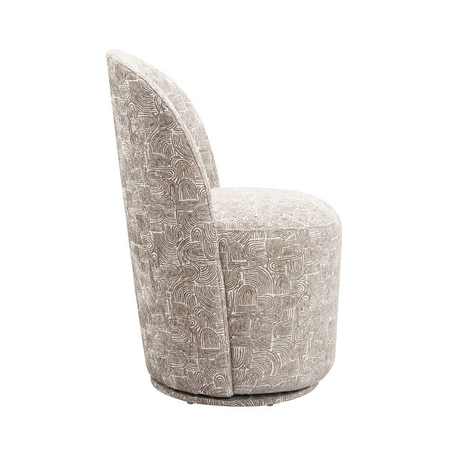 Vara Dining Swivel Chair, Oatmeal Beige - view 2