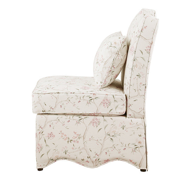Hemsworth Accent Chair, Chinoiserie White/Pink - view 3