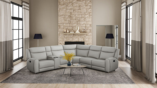 Jacobus Motion Sectional, Light Gray - view 2