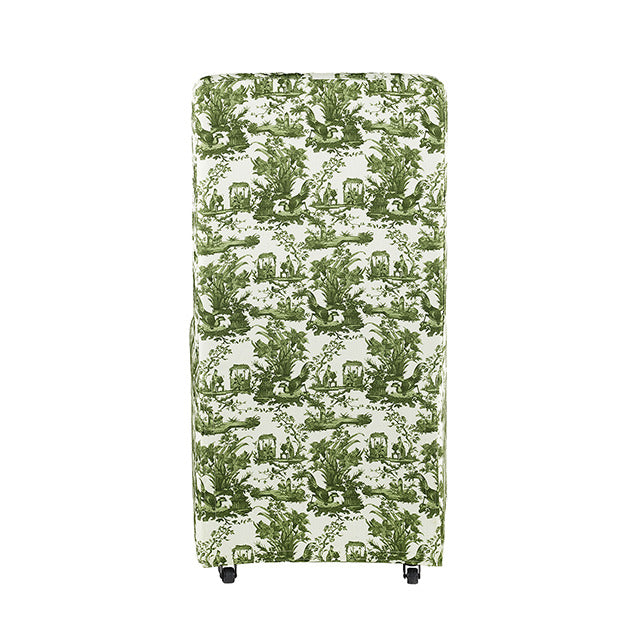 Durham Dining Chair W/ 4 Casters, Seaside Cabbage Rose Green/White - view 3