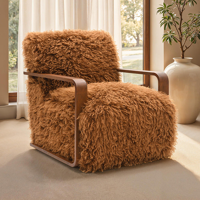 Elardo Accent Chair, Camel Brown - view 4