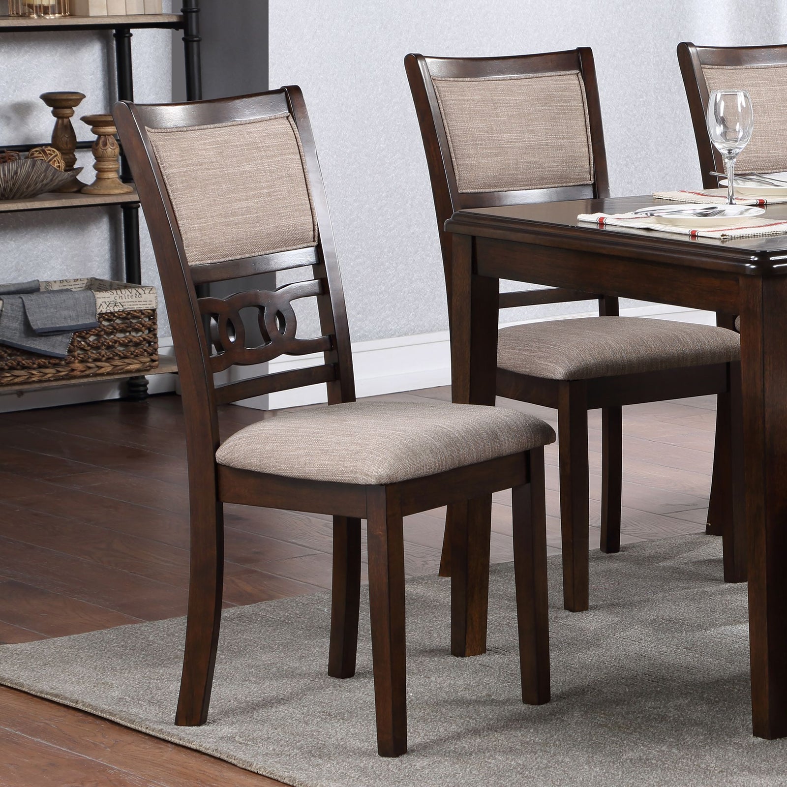 Gia Dining Chairs (2/ctn)-Cherry