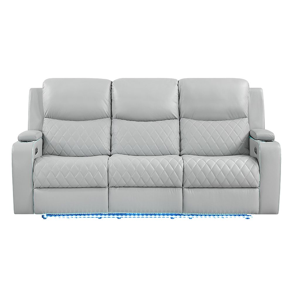 Elonzo Power Motion Sofa w/LED, Power Headrest & Speaker – view 3