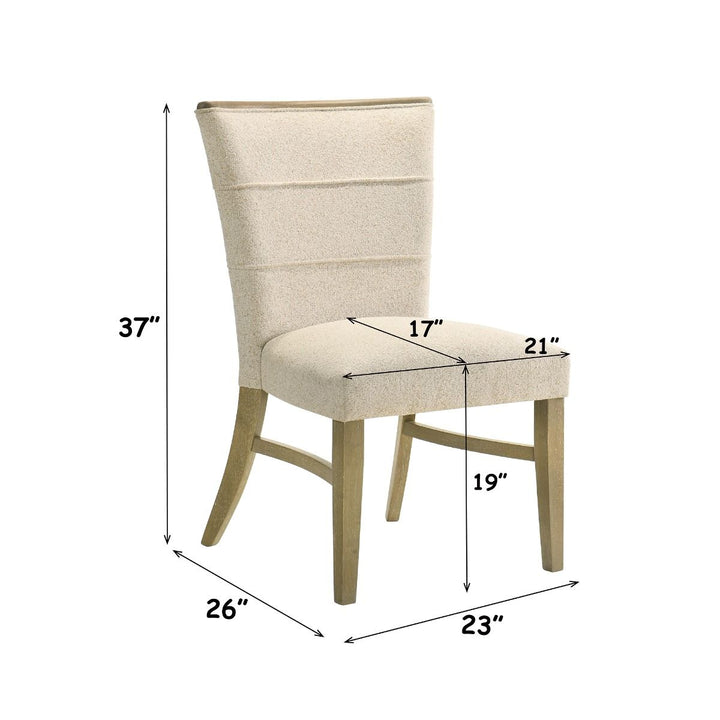Olinda Side Chair (Set-2) – dimensions diagram