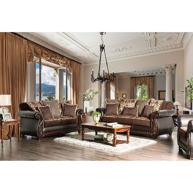 Franklin Sofa, Dark Brown/Tan - view 3
