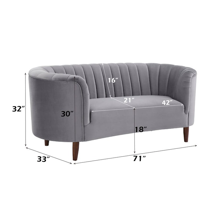 Millephri Loveseat – dimensions diagram