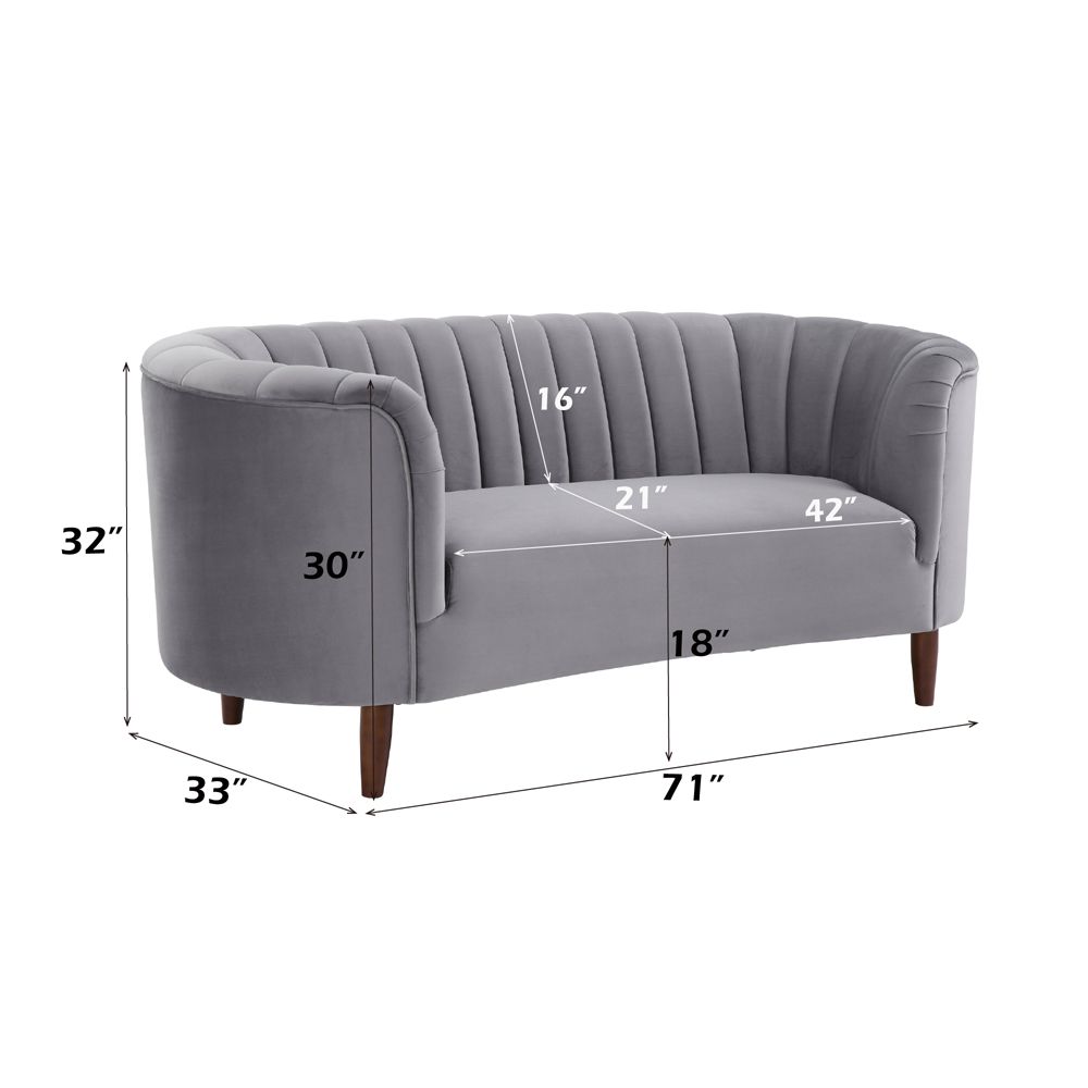 Millephri Loveseat – dimensions diagram