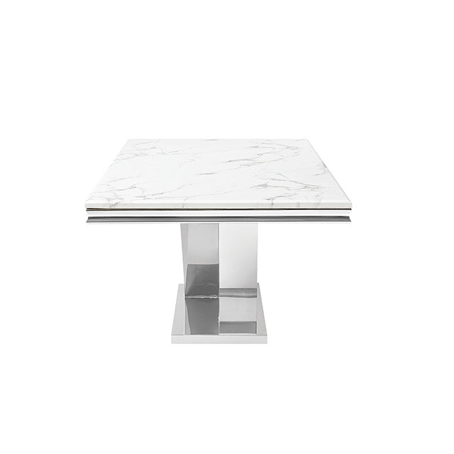 Valdevers Dining Table, Chrome - view 3