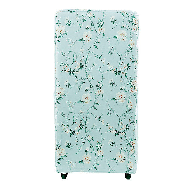 Durham Dining Chair W/ 4 Casters, Chinoiserie Light Teal/Pink - view 4