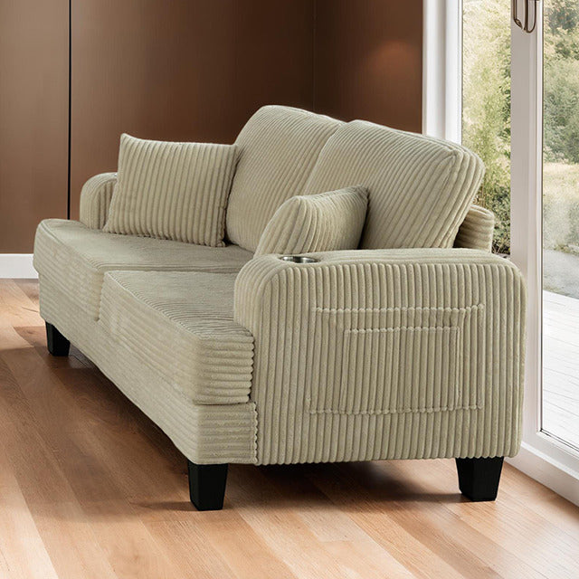 Moretaine Loveseat, Beige - view 2