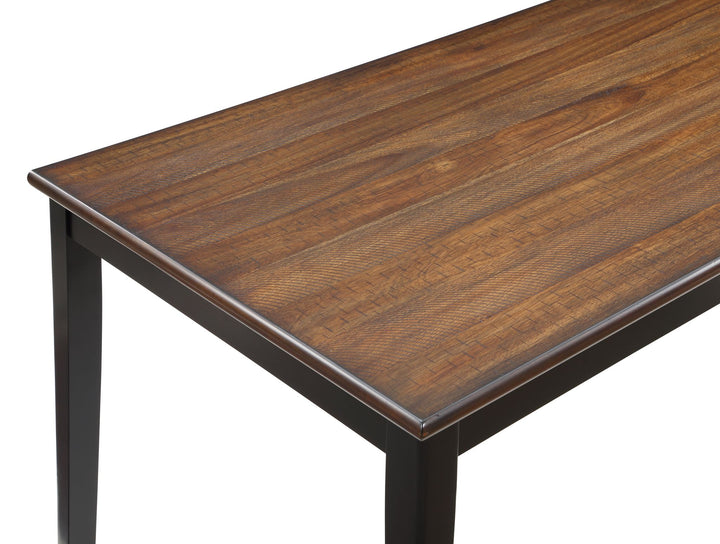 Potomac  60" Rectangle Dining Table &amp; 4 Chairs-Brown/black