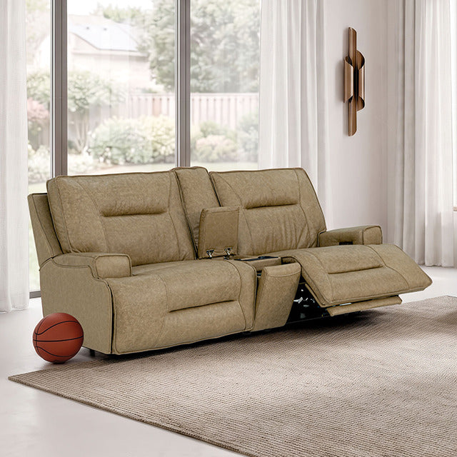 Dallas Oversized Power Sofa, Warm Taupe - view 7