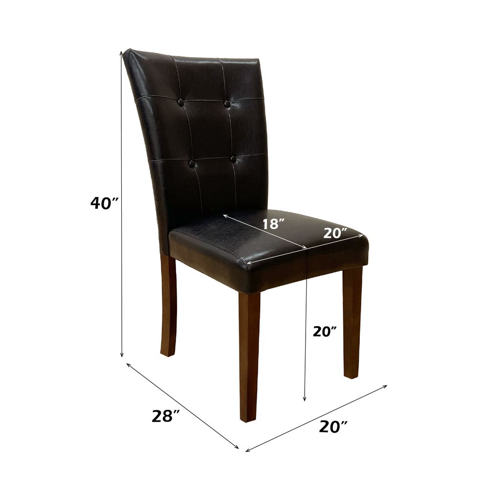 Britney Side Chair (Set-2) – dimensions diagram