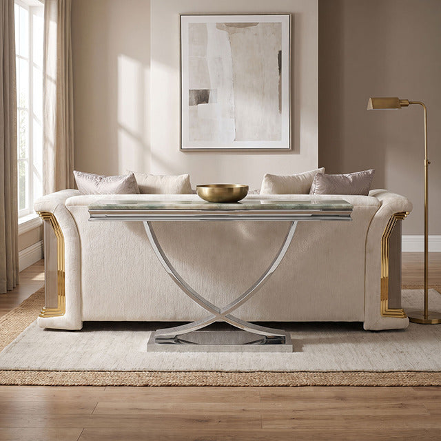 Wettingen Sofa Table, Green/Chrome - view 3