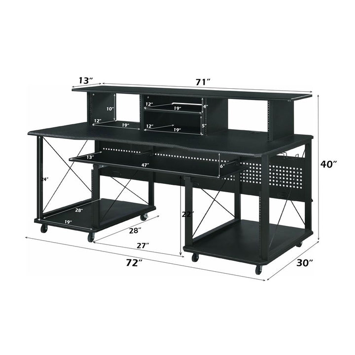 Megara Music Desk – dimensions diagram