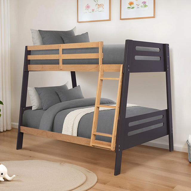 Kallen Twin/Full Bunk Bed, Oak - view 2