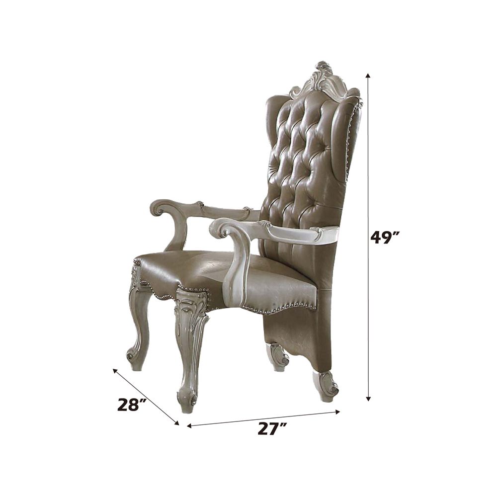Versailles Arm Chair (Set-2) – dimensions diagram
