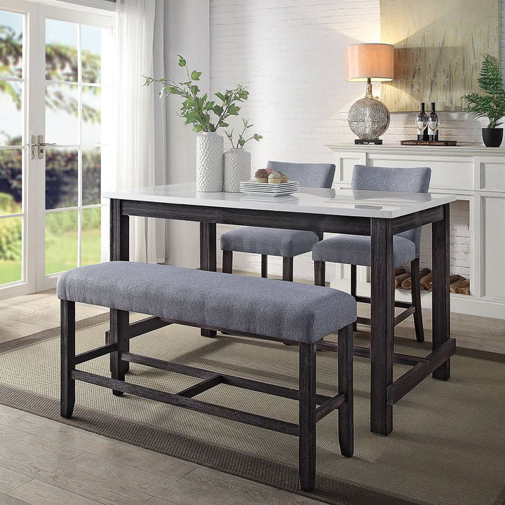 Yelena Counter Height Table W/Marble Top – view 5