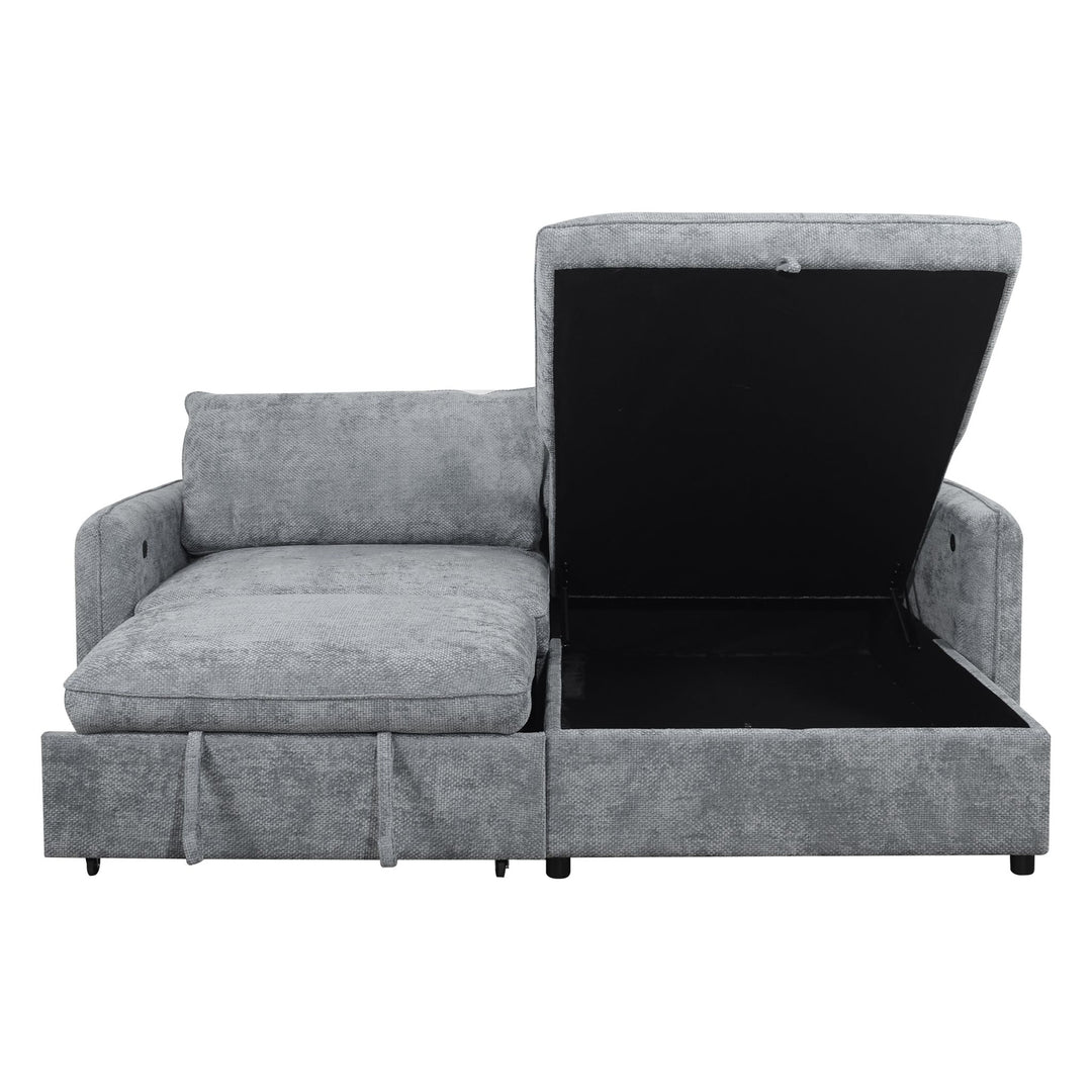 Finn Loveseat W/pop Up Sleeper-Gray