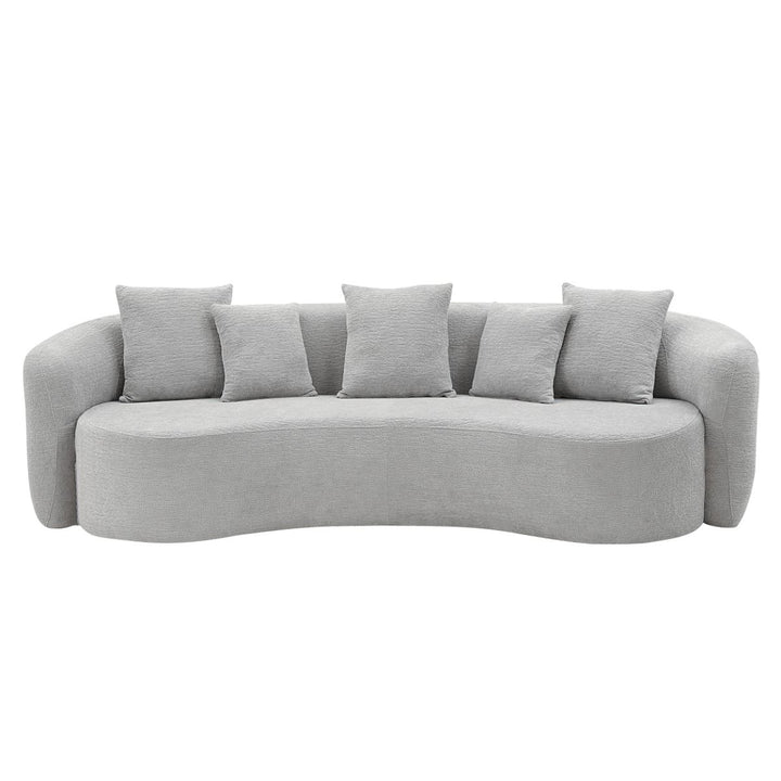 Barasa Oversized Compressed Sofa w/5 Pillows – view 3