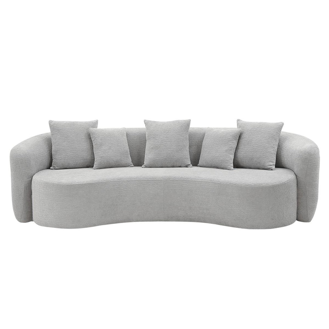 Barasa Oversized Compressed Sofa w/5 Pillows – view 3