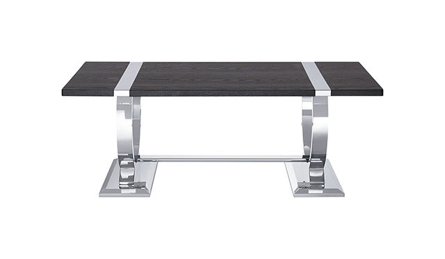 Horsham Coffee Table, Silver/Black - view 2