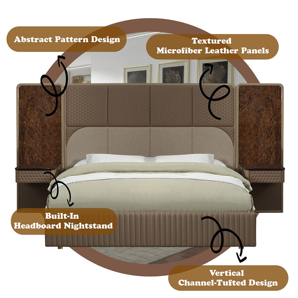 Marcelino Eastern King Bed – features callout