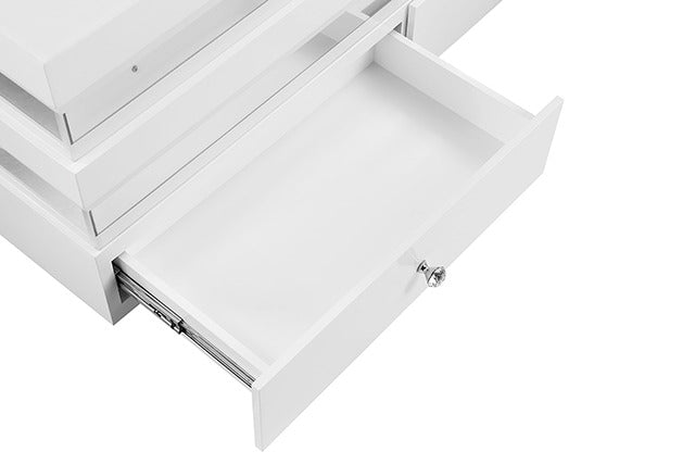 Maloy Rectangular Cocktail Table, White - view 4