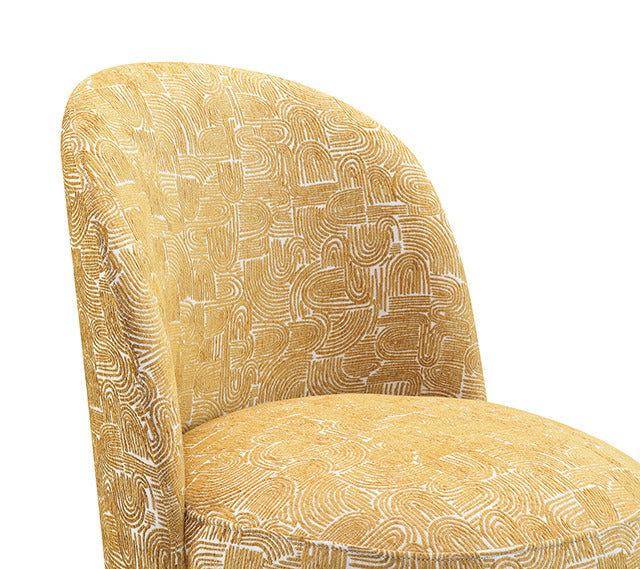 Vara Dining Swivel Chair, Mustard Yellow - view 7