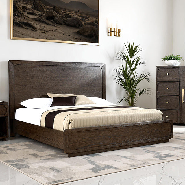 Vellara Bed, Dark Walnut
