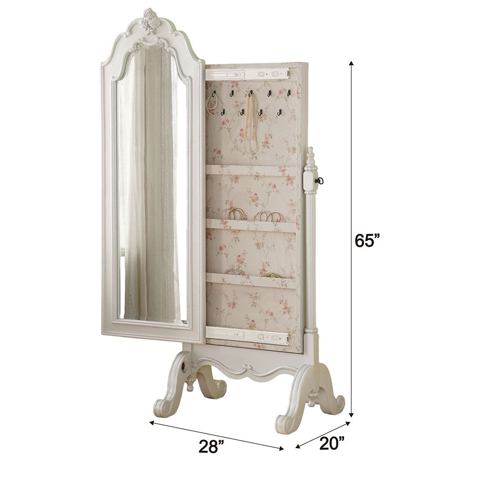 Edalene Jewelry Armoire – dimensions diagram