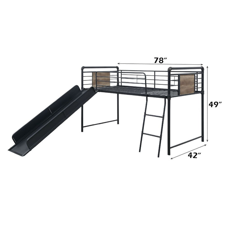 Cordelia Twin Loft Bed with Slide
