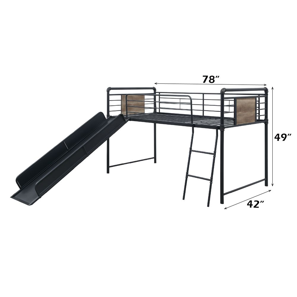 Cordelia Twin Loft Bed with Slide