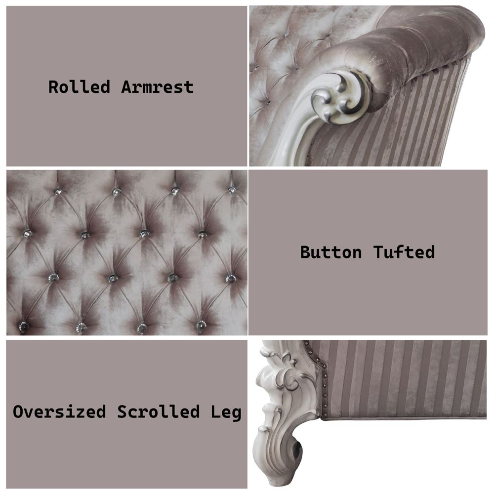 Versailles Sofa W/7 Pillows – features callout