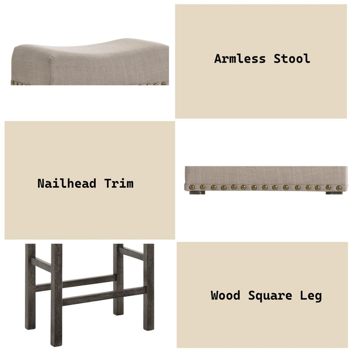 Martha II Counter Height Stool (Set-2) – features callout