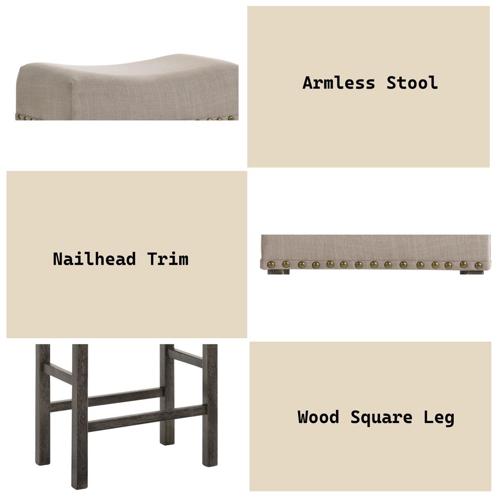Martha II Counter Height Stool (Set-2) – features callout
