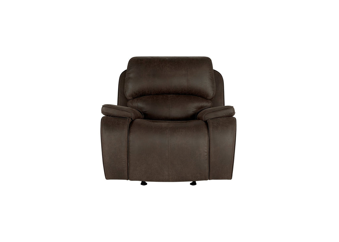 Brookings Glider Recliner W/pwr Hr & Fr-Brown