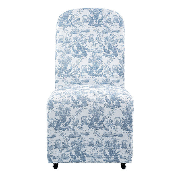 Canterbury Dining Chair, Toile De Jouy Light Blue/White - view 2