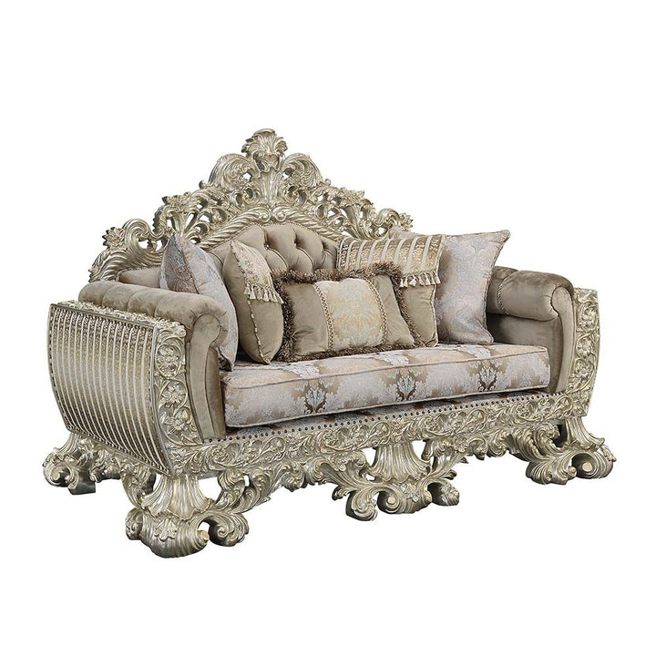 Sorina Loveseat with 5 Pillows