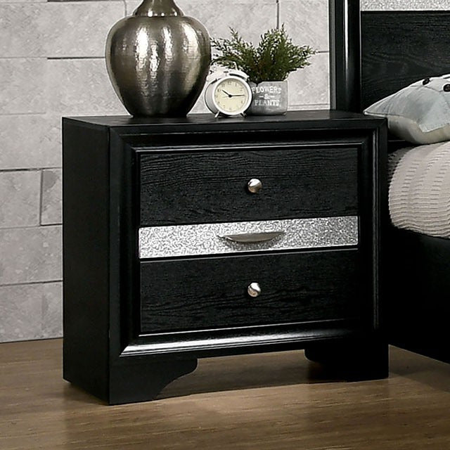 Chrissy Night Stand, Black