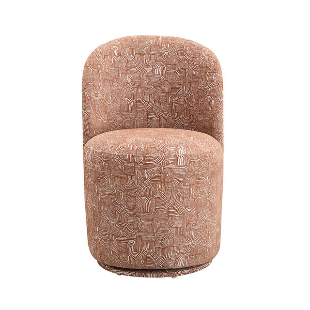 Vara Dining Swivel Chair, Rust Orange - view 4