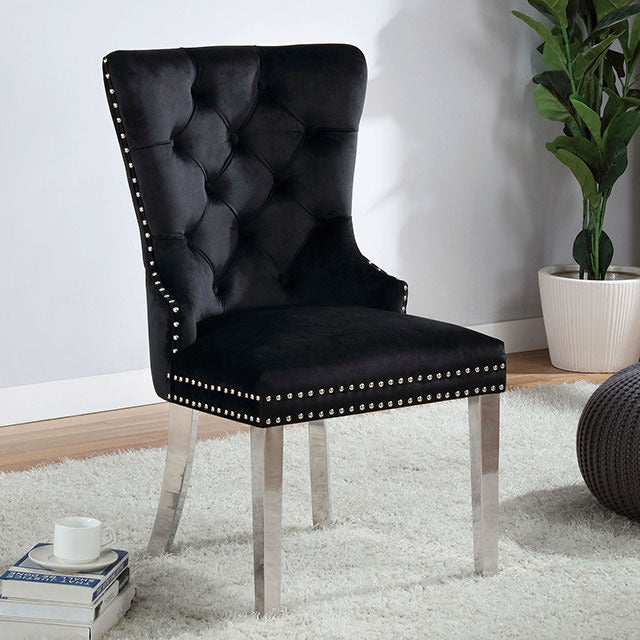 Jewett Wingback Chair, Black